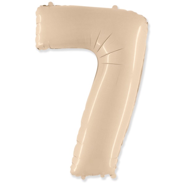 FM Фигура Цифра 7 Сатин Cream 40/102см шар фольга FM Фигура Цифра 7 Сатин Cream 40/102см шар фольга