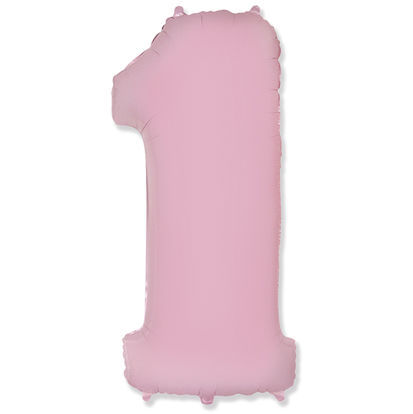FM Фигура Цифра 1 Пастель PINK 40/102см шар фольга ( Flexmetal S.L., Испания ) FM Фигура Цифра 1 Пастель PINK 40/102см шар фольга ( Flexmetal S.L., Испания )