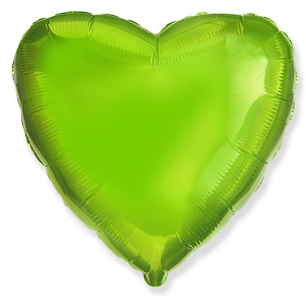 FM Шар фольга Сердце LIME GREEN 18/45см ( Flexmetal S.L., Испания ) FM Шар фольга Сердце LIME GREEN 18/45см ( Flexmetal S.L., Испания )