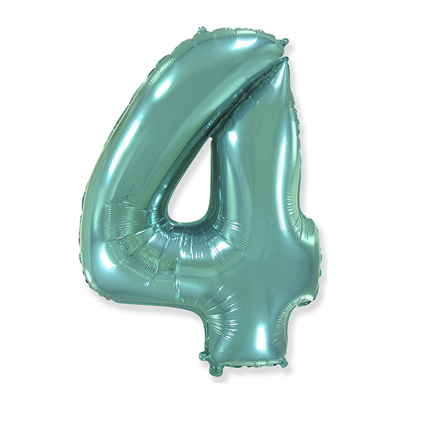 FM Фигура Цифра 4 Tiffany 40/102см шар фольга ( Flexmetal S.L., Испания ) ( CHINA-BASE NINGBO, Китай ) FM Фигура Цифра 4 Tiffany 40/102см шар фольга ( Flexmetal S.L., Испания ) ( CHINA-BASE NINGBO, Китай )