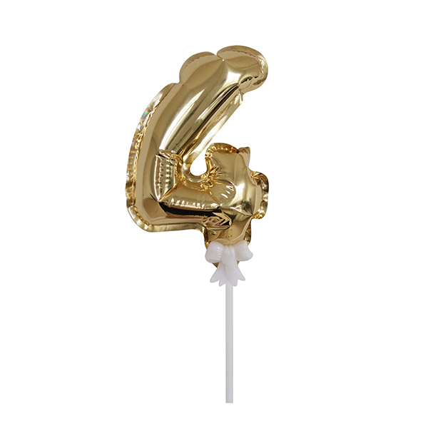 Y Шар самодув Цифра 4 Gold 18см шар фольга ( CHINA-BASE NINGBO, Китай ) Y Шар самодув Цифра 4 Gold 18см шар фольга ( CHINA-BASE NINGBO, Китай )