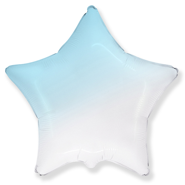 FM Звезда градиент BLUE 18/45см шар фольгированный ( Flexmetal S.L., Испания )