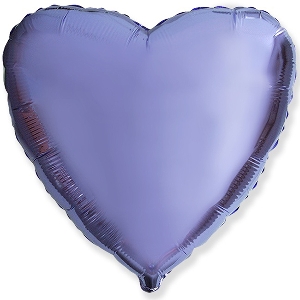 FM Шар фольга Сердце LILAC 18/45см