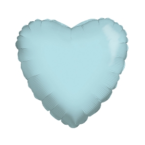 K Сердце BABY BLUE 18/45см шар фольга