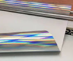 Пленка самоклеющаяся ПВХ JTHP-01 Holographic Film Silver /127см х 31см/ голографическая, Китай