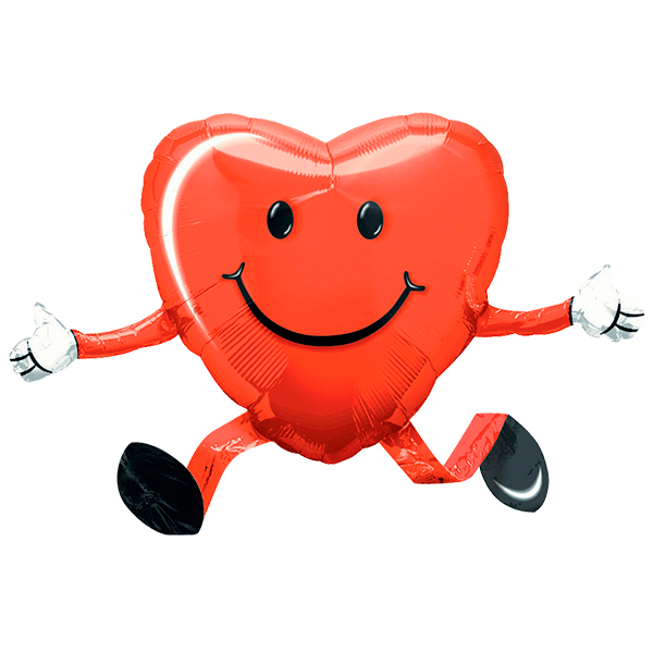 A Ходячая фигура 504 Сердце 48см Х 66см шар фольга