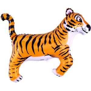 FM Мини Фигура гр.4 И-78 Тигр черный 29см X 42см шар фольга ( Flexmetal S.L., Испания )