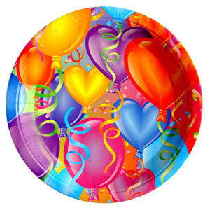 F 23см Тарелки бумажные ламинированные Праздничное настроение 6шт