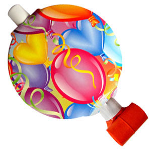 F Язычок-гудок с карточкой Праздничное настроение 6шт