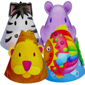 F Колпачок ассорти Забавные зверята 8шт