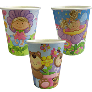 F 250мл Стаканы бумажные Детская коллекция 6шт