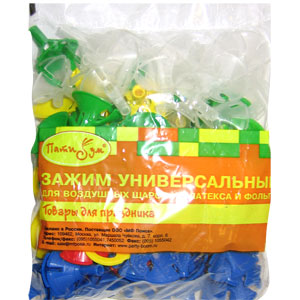 Eq Зажим для мини Ассорти 100шт/уп