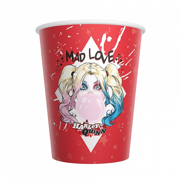 P Стаканы бумажные Харли Квинн 330мл 6шт