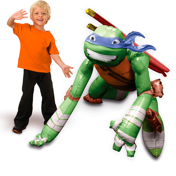 A Ходячая фигура Черепашки Ниндзя Леонардо 111см Х 111см шар фольгированный