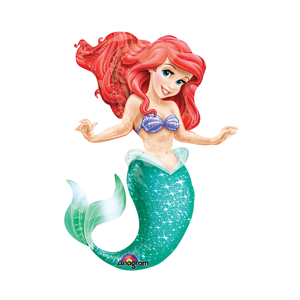 A Ходячая фигура Русалочка 96см Х 134см шар фольгированный