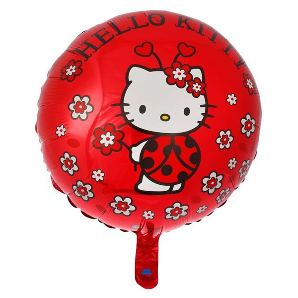 FM Круг И-334 Hello Kitty божья коровка 18/45см шар фольгированный ( Flexmetal S.L., Испания )