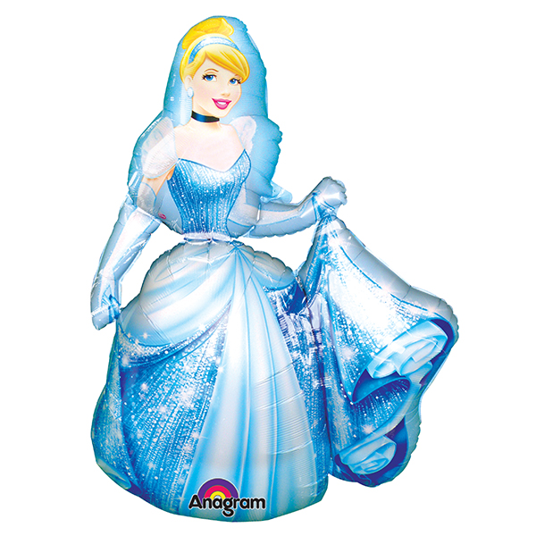 A Ходячая фигура Золушка 76см Х 121см шар фольга