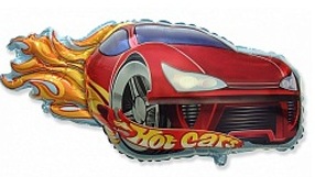 FM Мини Фигура И-320 Гоночная тачка красная 14/36см шар фольга ( Flexmetal S.L., Испания )