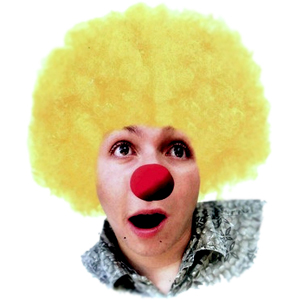 WB Парик Кудрявый желтый