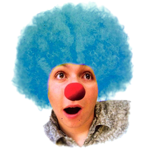 WB Парик Кудрявый синий