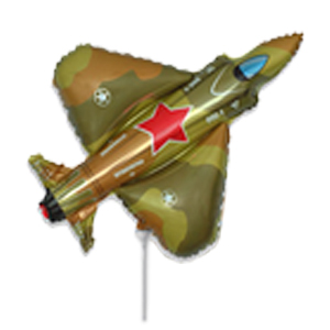 FM Мини Фигура гр.4 И-193 Истребитель милитари 33см Х 34см шар фольга ( Flexmetal S.L., Испания )