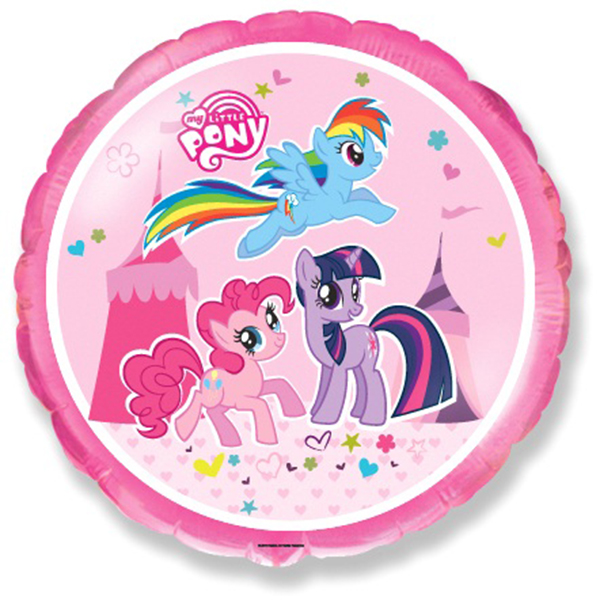 FM Круг И-256 Цирковые пони 18/45см шар фольга ( Flexmetal S.L., Испания )