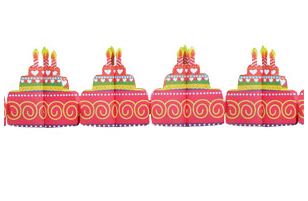 Q Бум укр Гирлянда С Днем рождения Торты 4м G20170