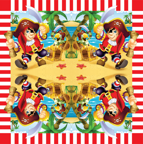 F 33см X 33см Салфетки Веселый Пират 12шт