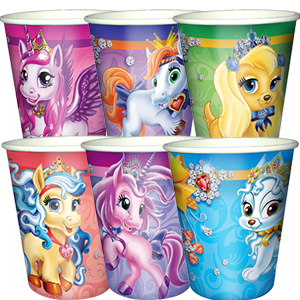 F 200мл Стаканы бумажные Волшебные питомцы 6шт