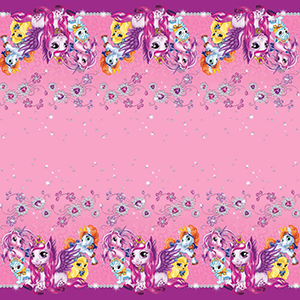 F 140см X 180см Скатерть полиэтиленовая Волшебные питомцы