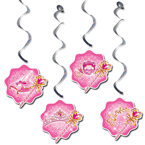 F Подвеска бумажная Моя Принцесса-спираль 16см 6шт