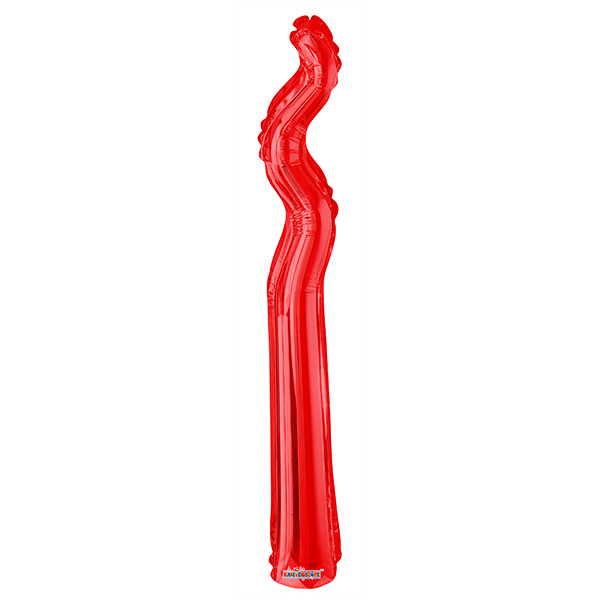 K Змейка RED 14/36см шар фольга
