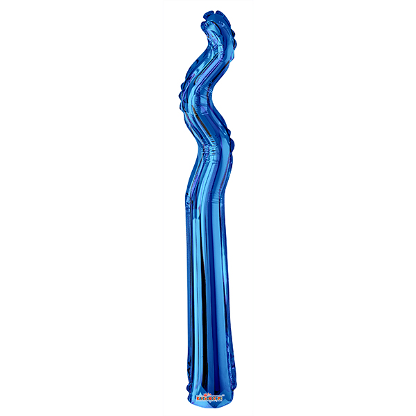 K Змейка ROYAL BLUE 14/36см шар фольга