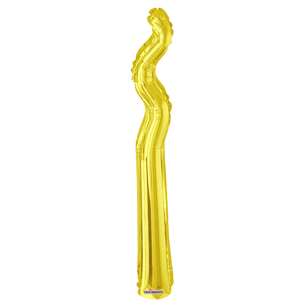 K Змейка GOLD 14/36см шар фольга