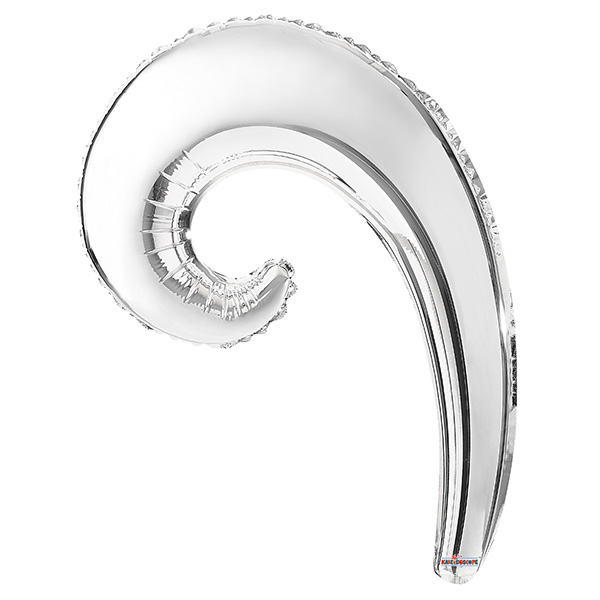 K Волна SILVER 14/36см шар фольга