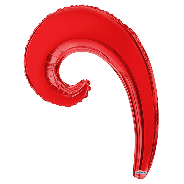 K Волна RED 14/36см шар фольга