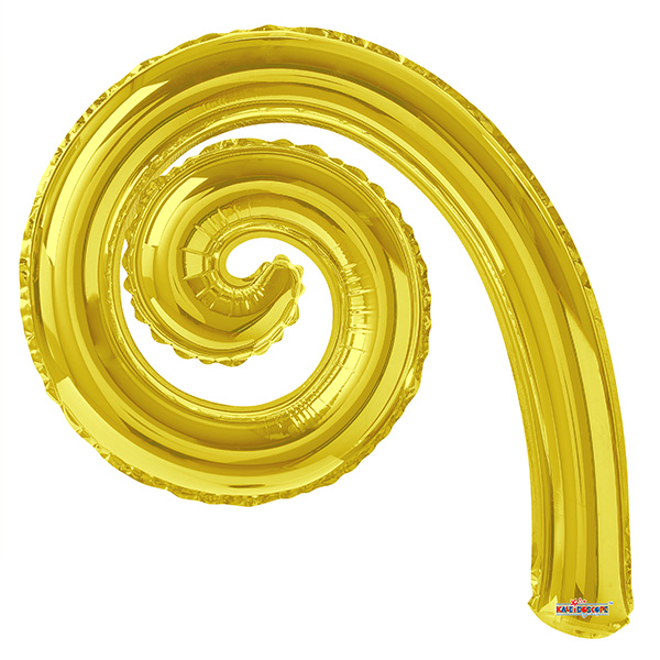 K Спираль GOLD 14/36см шар фольга