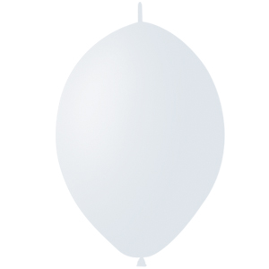 M 12/30см Шар LINKING Декоратор WHITE 50шт шар латекс ( Latex Occidental, Мексика )