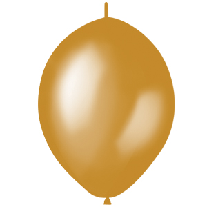M 12/30см Шар LINKING Металлик GOLD 50шт шар латекс ( Latex Occidental, Мексика )