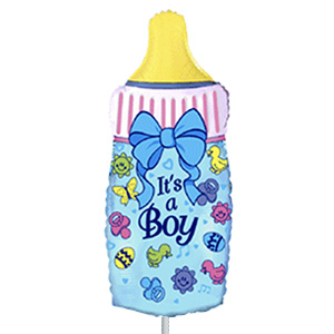 FM Мини Фигура И-331 Бутылочка Это мальчик 33см x 18см шар фольга ( Flexmetal S.L., Испания )