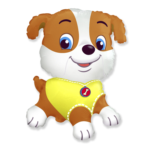 FM Фигура гр.3 И-355 Бульдог щенок 78см X 62см шар фольгированный ( Flexmetal S.L., Испания )