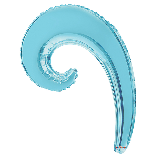 K Волна LIGHT BLUE 14/36см шар фольга