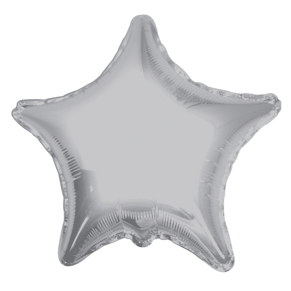 K Звезда SILVER 18/45см шар фольга