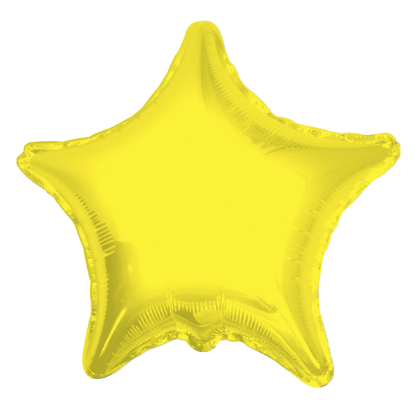K Звезда YELLOW 18/45см шар фольга