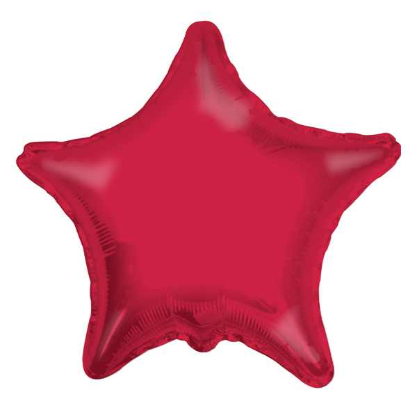 K Звезда RED 18/45см шар фольга