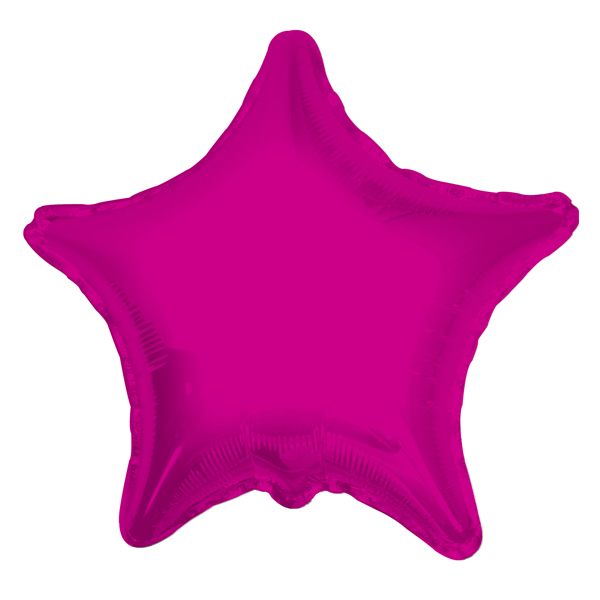 K Звезда HOT PINK 18/45см шар фольга