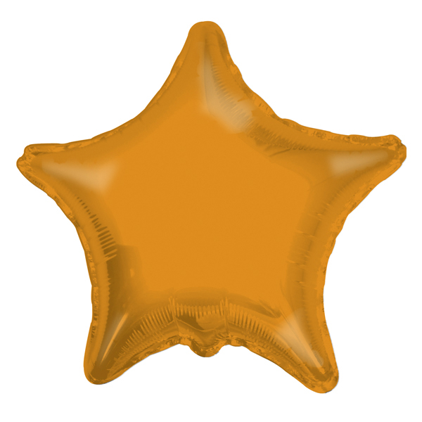K Звезда ORANGE 18/45см шар фольга