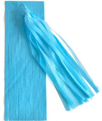 Y Гирлянда Тассел голубая 3м 16 листов