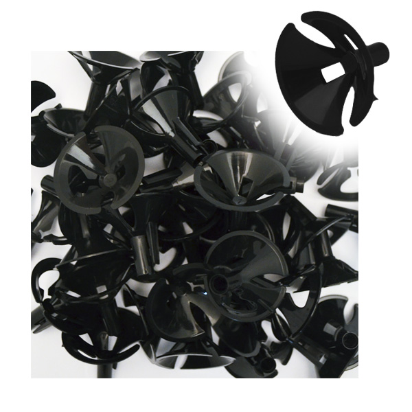 Eq Зажимы Черные 100шт/уп