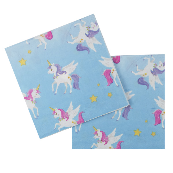 F 33см X 33см Салфетки Единорог 12шт